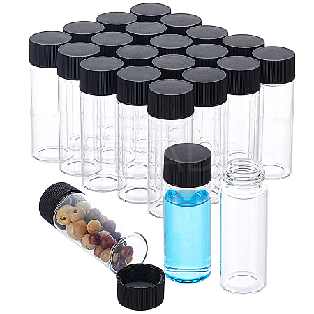 Clear Glass Screw Top Bead Storage Tubes AJEW-WH0880-47B-1