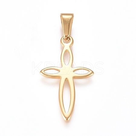 304 Stainless Steel Pendants STAS-L210-30G-1