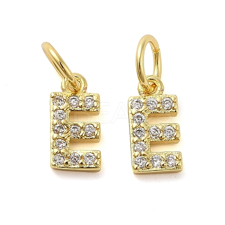 Brass Micro Pave Cubic Zirconia Pendants KK-M273-02G-E-1