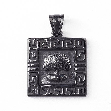 304 Stainless Steel Pendants STAS-K191-24B-1