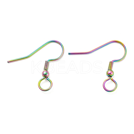 304 Stainless Steel Earring Hooks STAS-B047-30MC-1