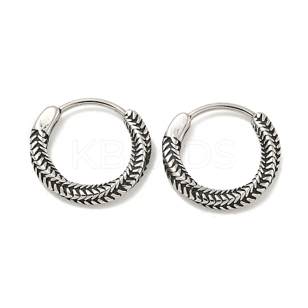 316 Surgical Stainless Steel Hoop Earrings EJEW-D096-09O-AS-1
