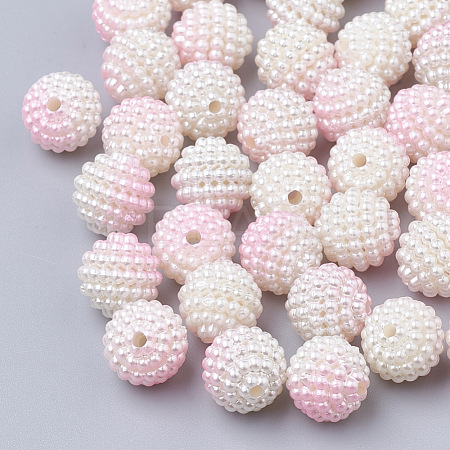 Imitation Pearl Acrylic Beads OACR-T004-12mm-16-1