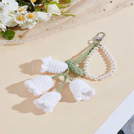 1Pc Flower Alloy Pendant Decorations KEYC-LP0001-25A-1