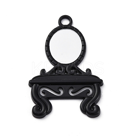 Glass Mirror Pendants FIND-Z073-03EB-1