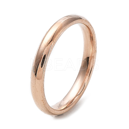 Ion Plating(IP) 304 Stainless Steel Flat Plain Band Rings STAS-I160-D-21mm-RG-1