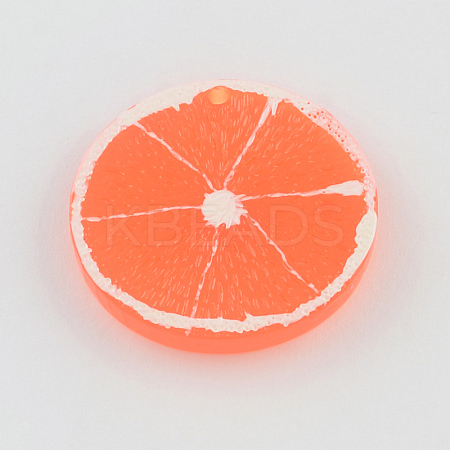 Resin Fruit Pendants RESI-R130-01A-1
