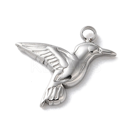 304 Stainless Steel Pendants STAS-L022-553P-1