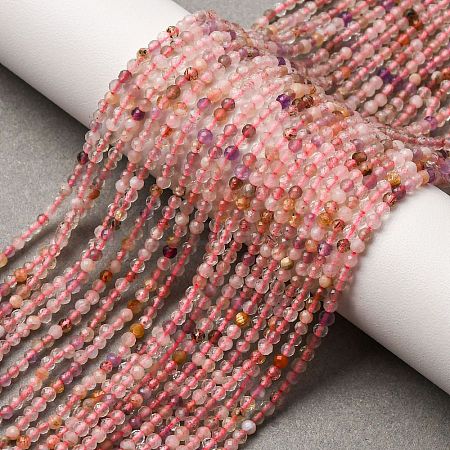 Natural Super Seven Quartz Beads Strands G-A276-C06-2mm-1