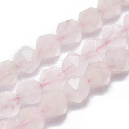 Natural Rose Quartz Beads Strands G-K303-B15-8MM-1