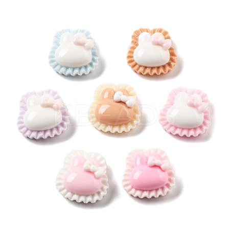 Cute Mini Cartoon Bowknot Series Resin Cabochons CRES-I037-04A-1