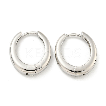 Rack Plating Brass Hoop Earrings EJEW-C102-30E-P-1