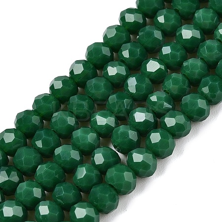 Opaque Solid Color Imitation Jade Glass Beads Strands LS-EGLA-A044-P4mm-D09-1