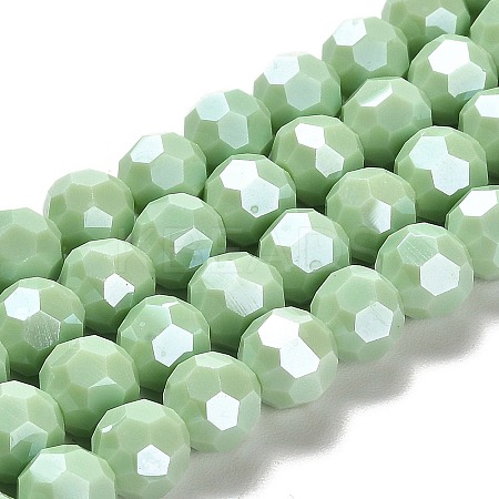 Opaque Glass Beads Strands EGLA-A035-P10mm-A14-1