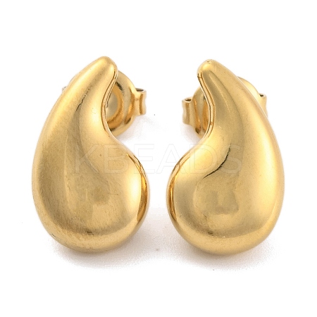 Ion Plating(IP) 304 Stainless Steel Stud Earrings for Women EJEW-N054-04G-1