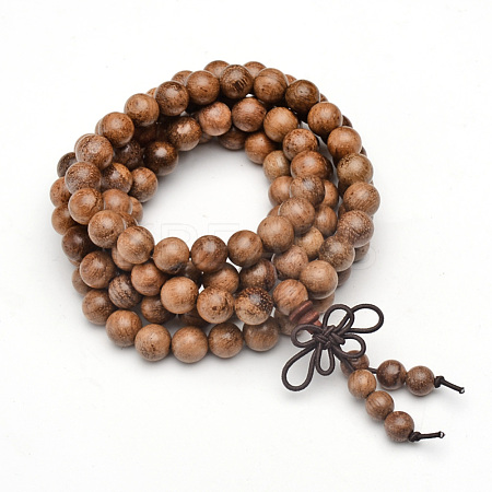 5-Loop Wrap Style Buddhist Jewelry X-BJEW-S125-22-1