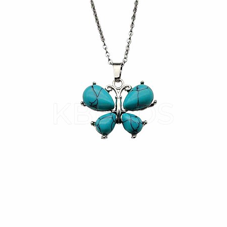 Crystal Butterfly Necklace Pendant Fashion Ornament Minimalist Pendant AM7436-5-1