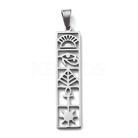 Non-Tarnish 304 Stainless Steel Pendants STAS-D036-14A-P-1