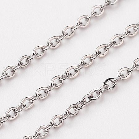 304 Stainless Steel Cable Chains CHS-K002-02-1.5mm-1