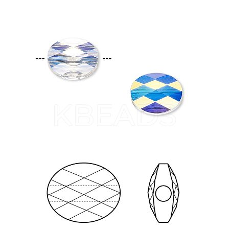 Austrian Crystal Beads X-5051-10x8-101(U)-1