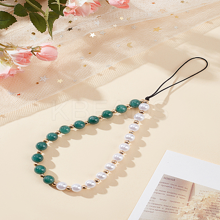 1Pc Plastic Imitation Gemstone Bead Mobile Straps HJEW-LP0002-37-1