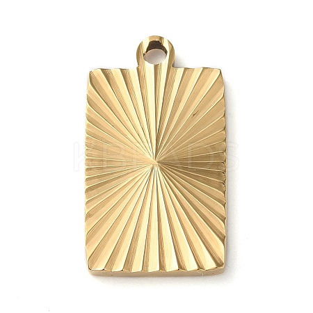 Ion Plating(IP) 304 Stainless Steel Pendants STAS-D025-06G-02-1