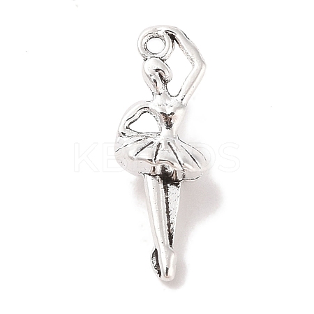 Tibetan Style Alloy Ballerina/Ballet Dancer Pendants TIBEP-Q043-162-RS-1