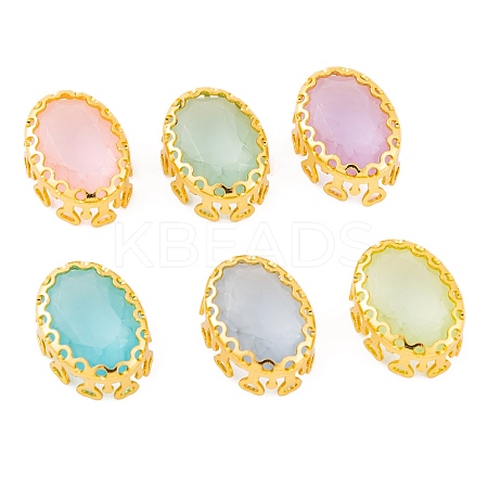 Oval Sew on Rhinestone GLAA-K069-05A-G-1