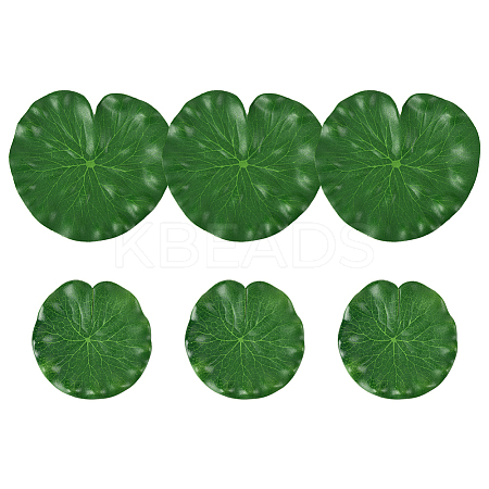 Artificial EVA Foam Lotus Leaf & Flower AJEW-SP0003-26C-1