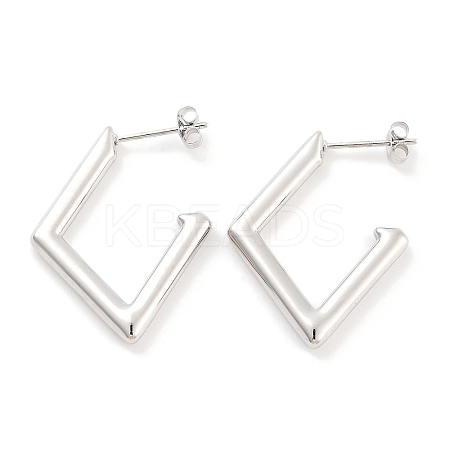 Non-Tarnish 304 Stainless Steel Stud Earrings for Women EJEW-K283-11P-1