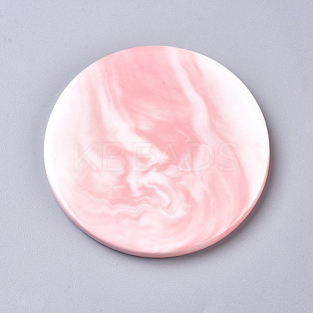 Marble Pattern Porcelain Cup Coasters AJEW-WH0121-52A-1