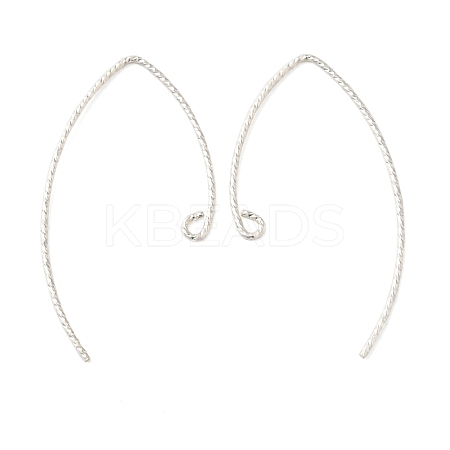 925 Sterling Silver Marquise Ear Wire EJEW-NH0003-01S-1