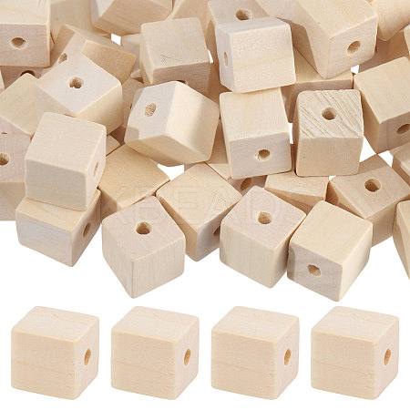 200Pcs Unfinished Wood Beads WOOD-CA0001-80-1