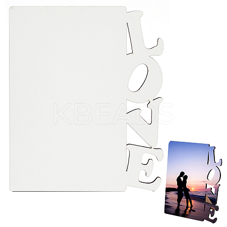 Sublimation MDF Blanks Photo Frame DJEW-CN0001-04-1