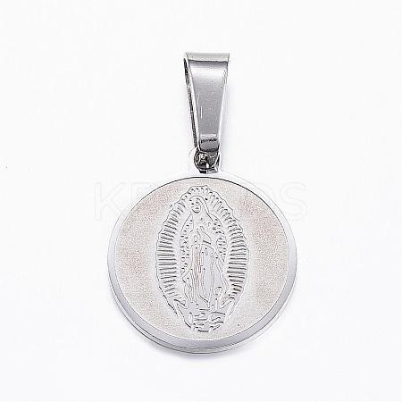 Non-Tarnish 304 Stainless Steel Pendants STAS-H355-15P-1