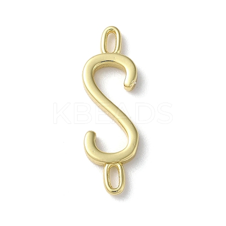 Rack Plating Brass Connector Charms KK-P245-07G-S-1