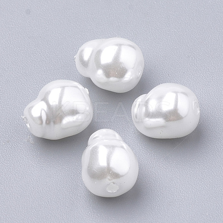 Eco-Friendly Plastic Imitation Pearl Beads MACR-T013-17-1