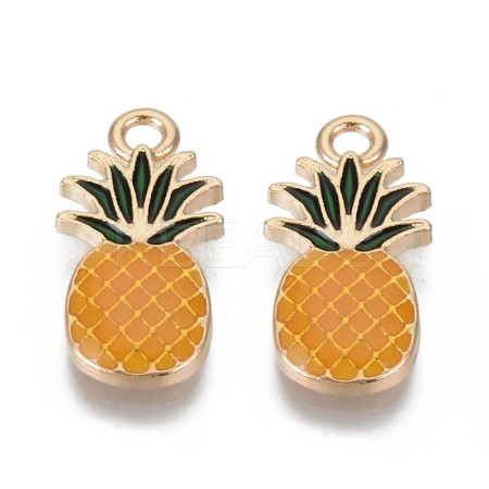 Alloy Enamel Pendants X-ENAM-T009-50A-RS-1