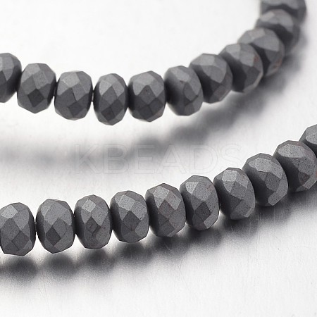 Non-magnetic Synthetic Hematite Bead Strands G-F300-48B-F09-1