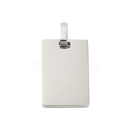 304 Stainless Steel Stamping Blank Tag Pendants STAS-Z126-03P-01-1
