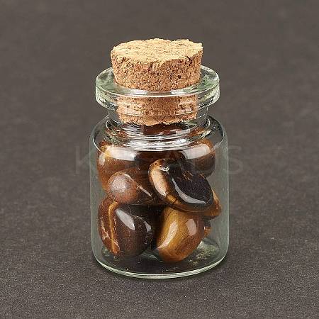 Transparent Glass Wishing Bottle Decoration DJEW-A001-01C-12-1