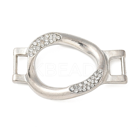 Alloy Crystal Rhinestone Oval Connector Links Charms FIND-M052-10P-NR-1