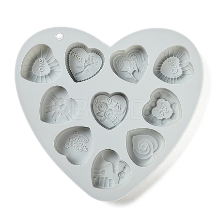 Heart Food Grade Silicone Molds DIY-A051-02D-1