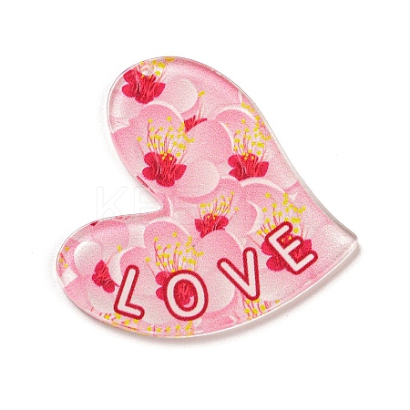 Valentine's Day Acrylic Pendants LS-OACR-A026-02D-1