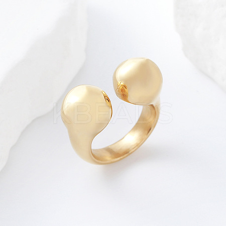304 Stainless Steel Cuff Open Rings RY3631-6-1