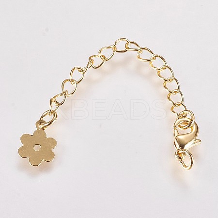 Long-Lasting Plated Brass Chain Extender LS-KK-K210-18G-1