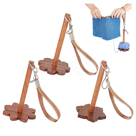DIY Wooden Yarn Holder Kits TOOL-OC0002-04-1