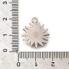 304 Stainless Steel Pendants STAS-P381-07P-3