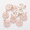304 Stainless Steel Pendants STAS-Q201-T455R-1