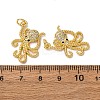 Brass Micro Pave Cubic Zirconia Pendants KK-A271-03C-G-3